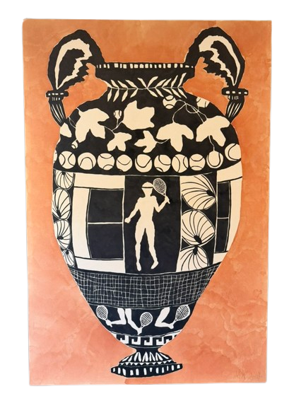 Greek Pottery Redux: Tennis by Kate Roebuck