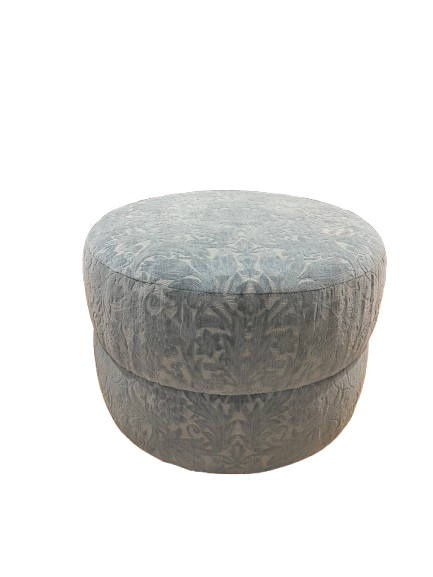 Indigo Ottoman | 28" diameter