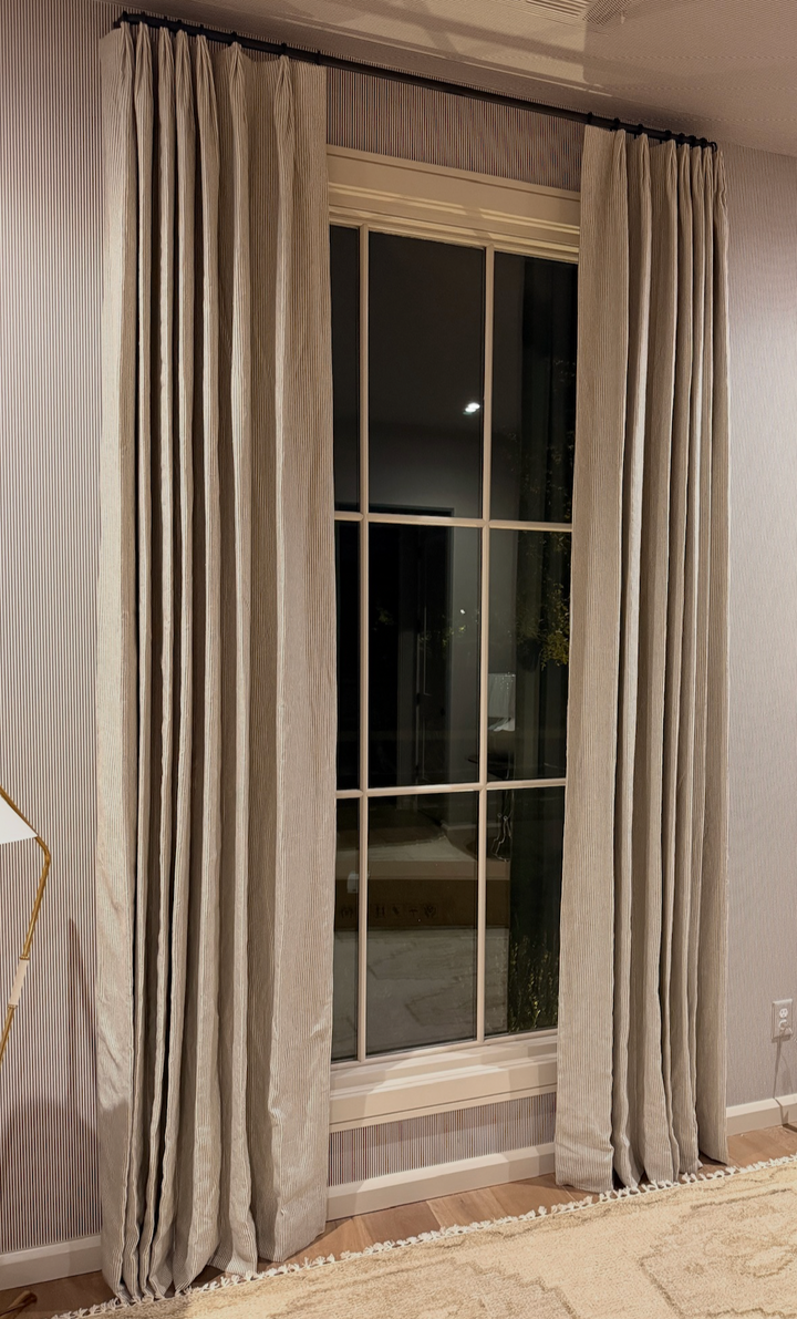 Guest Bedroom Drapery Set of Panels | 32"w x 116"l